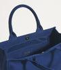 Navy Medium Cotton Logo Tote Bag