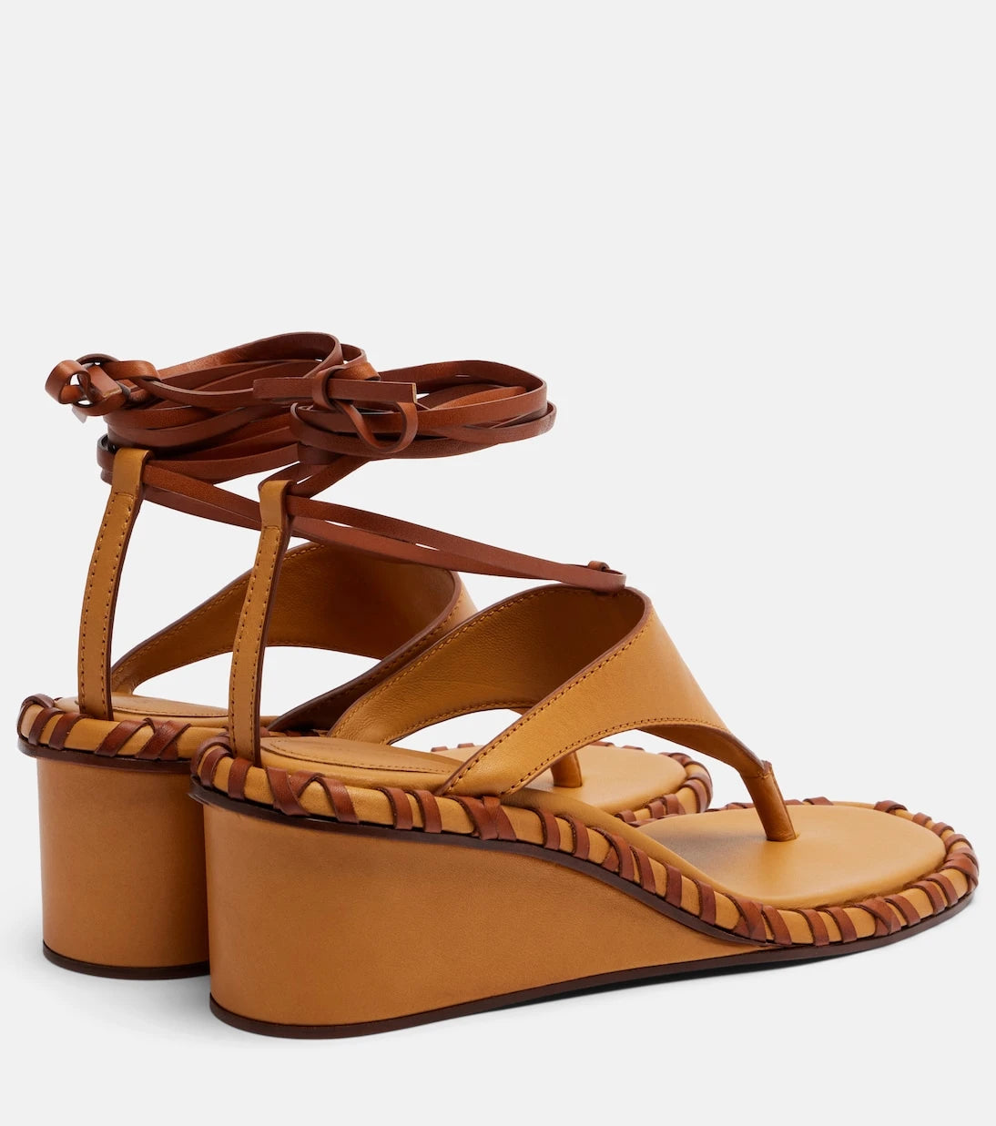 Zimmermann - Leather wedge sandals