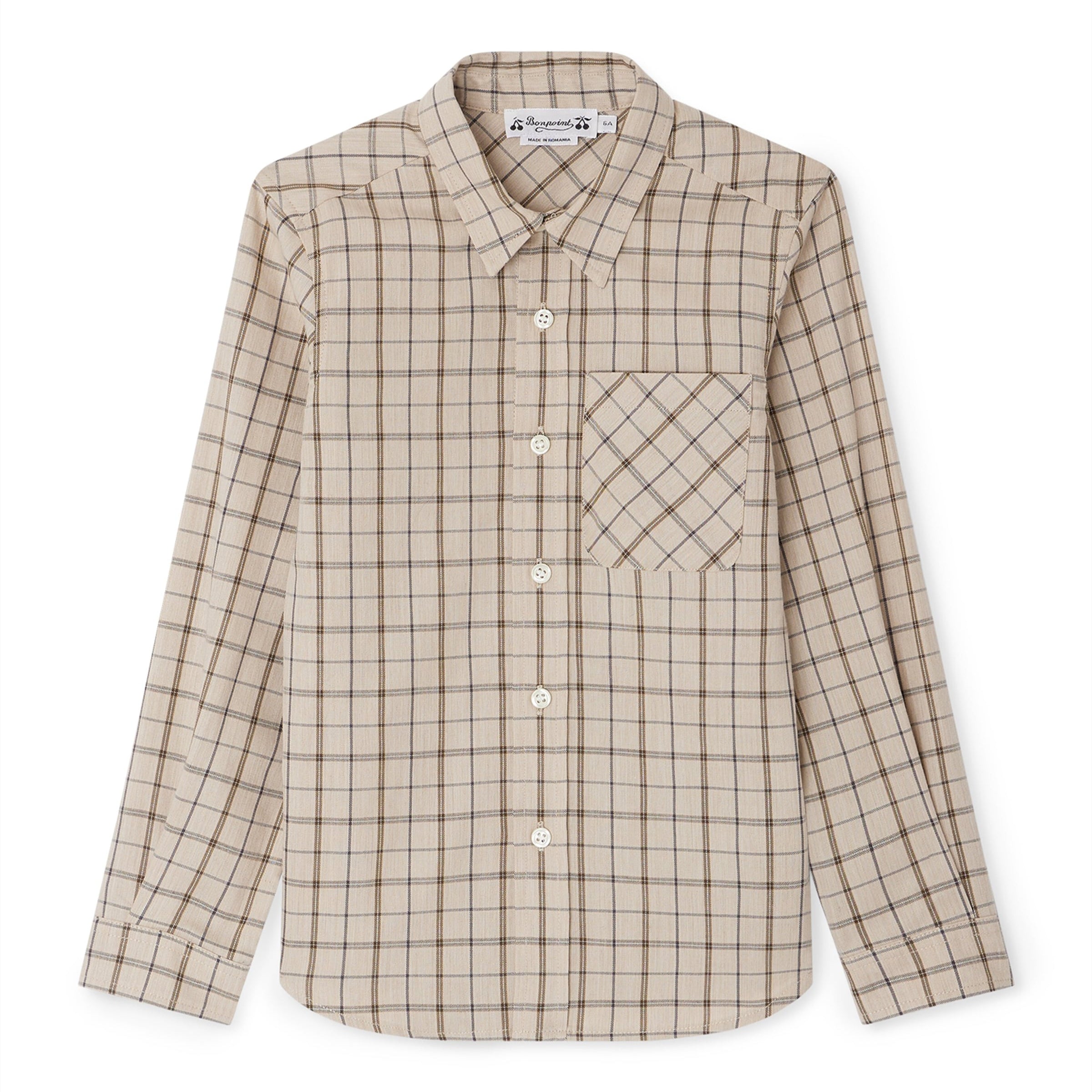 Cotton-Wool Check Shirt (4-14 Years)