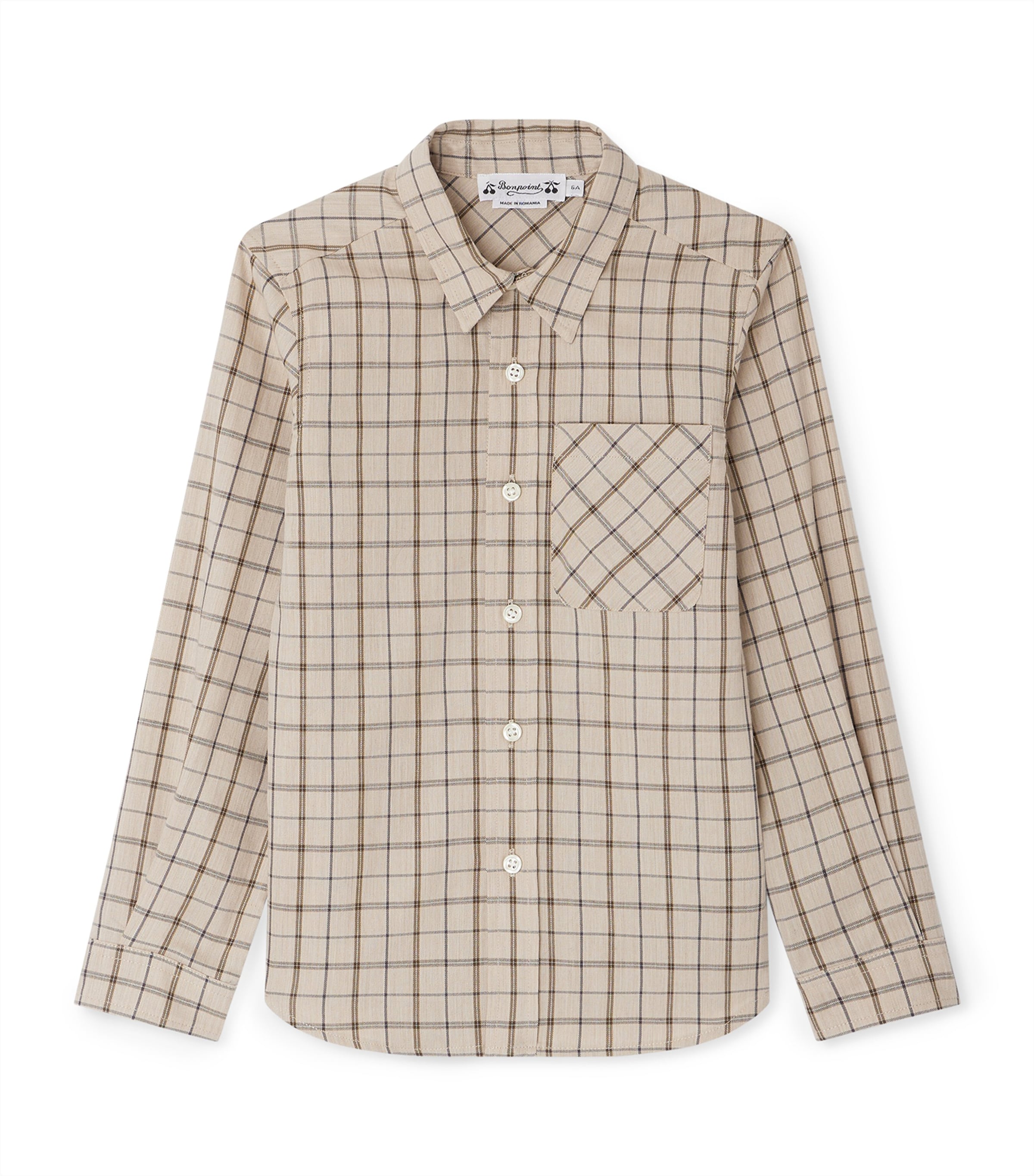 Cotton-Wool Check Shirt (4-14 Years)