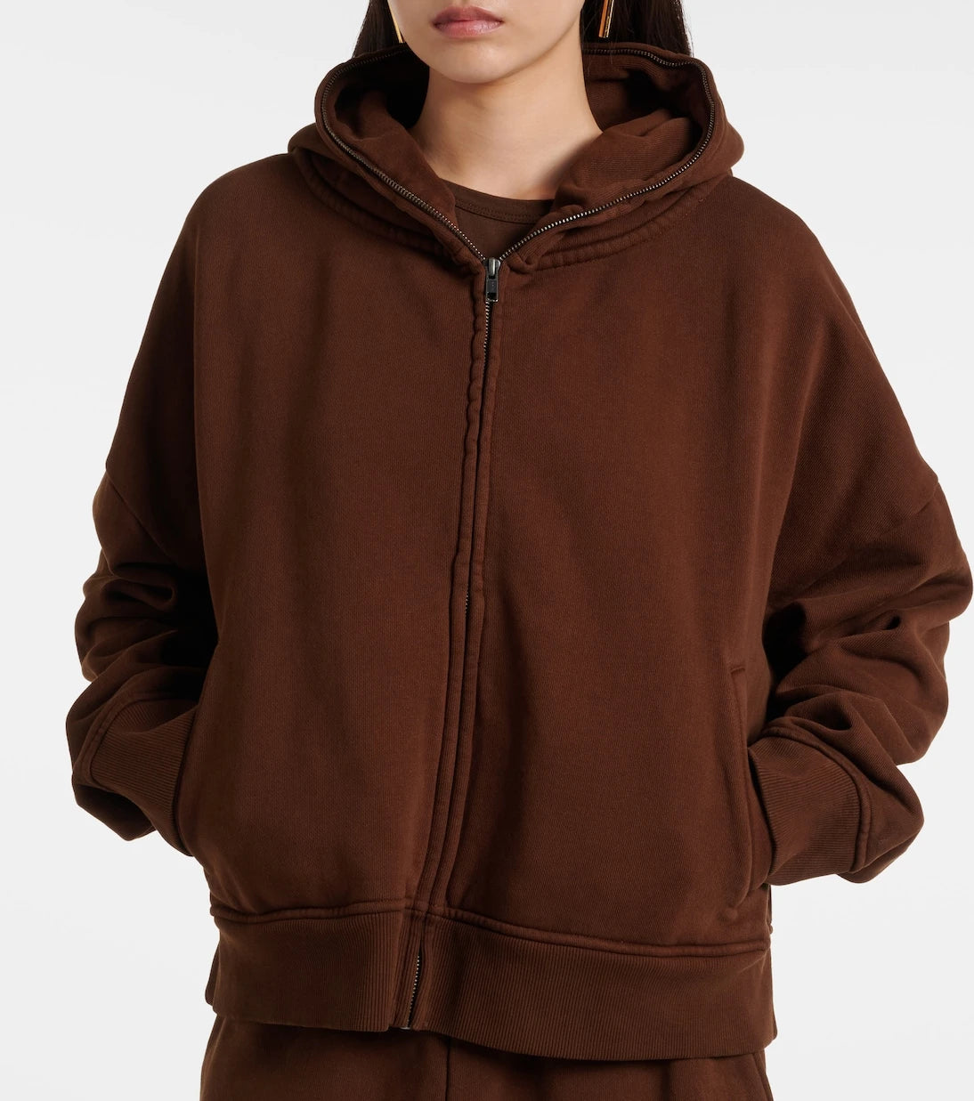 Entire Studios - Thermal cotton fleece zip-up hoodie