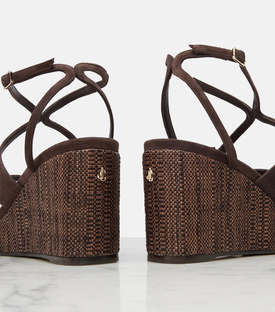 Jimmy Choo - Ayla suede wedge sandals