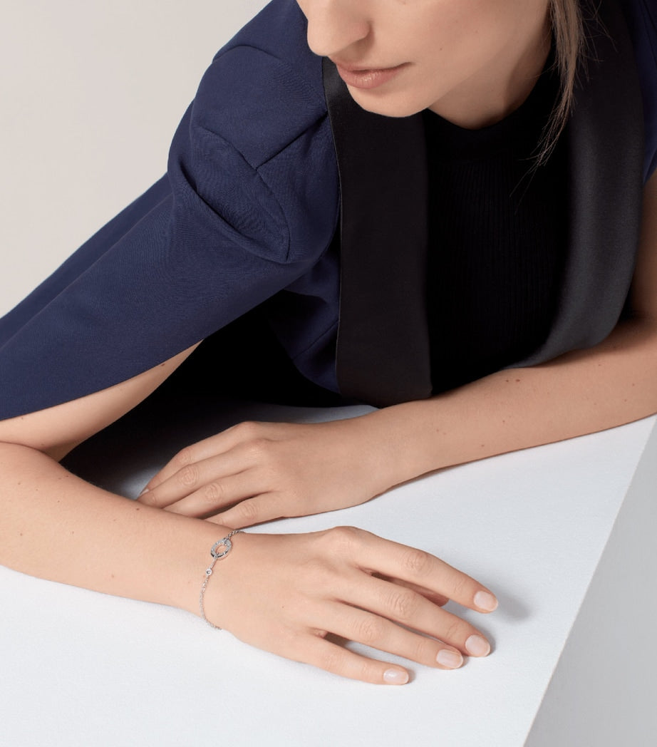 Cartier White Gold and Diamond LOVE Chain Bracelet