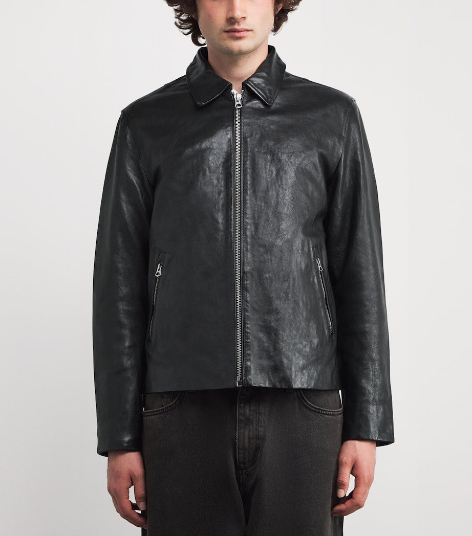 Black Melrose Leather Jacket