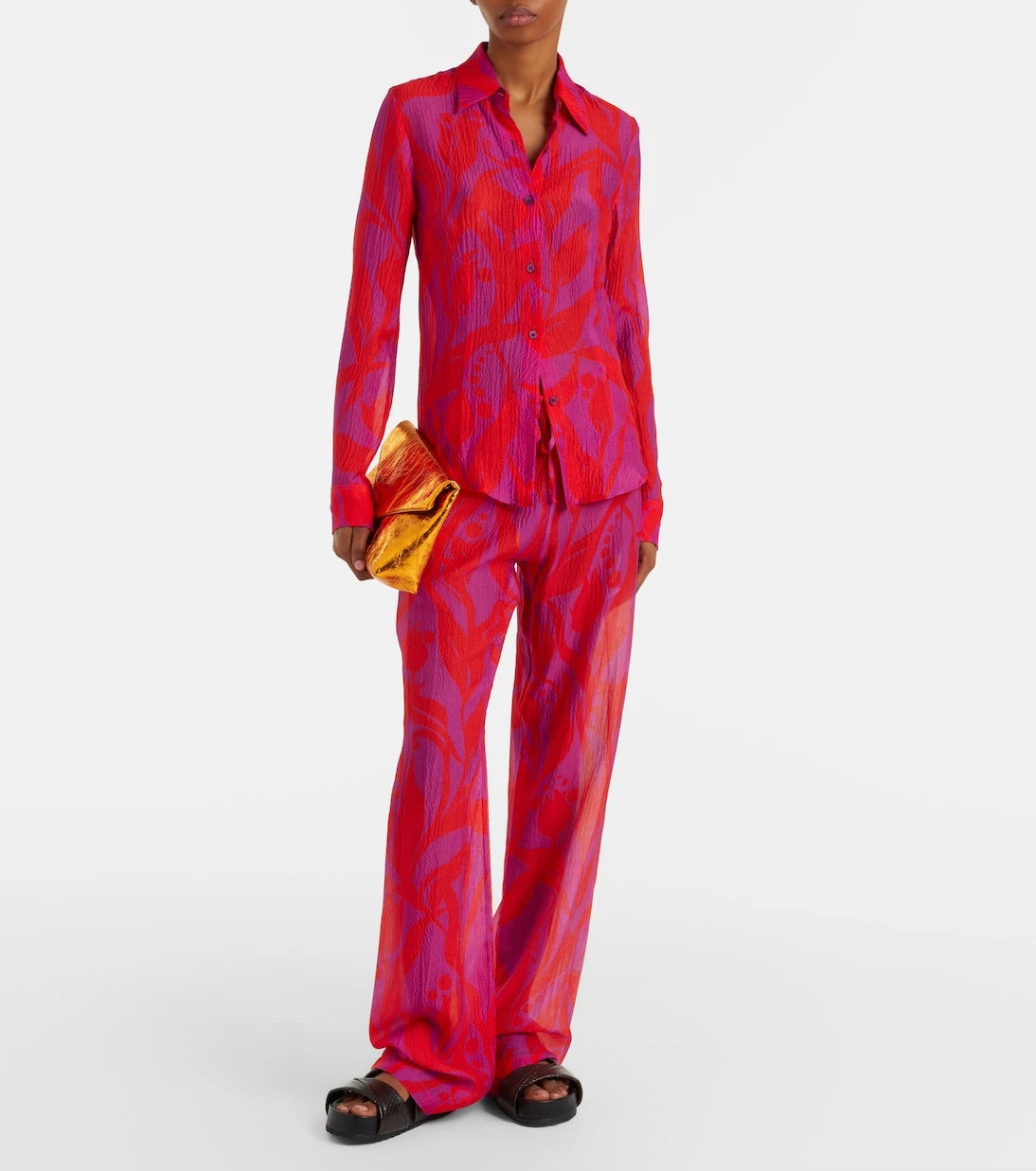 Dries Van Noten - Cloudy printed silk shirt