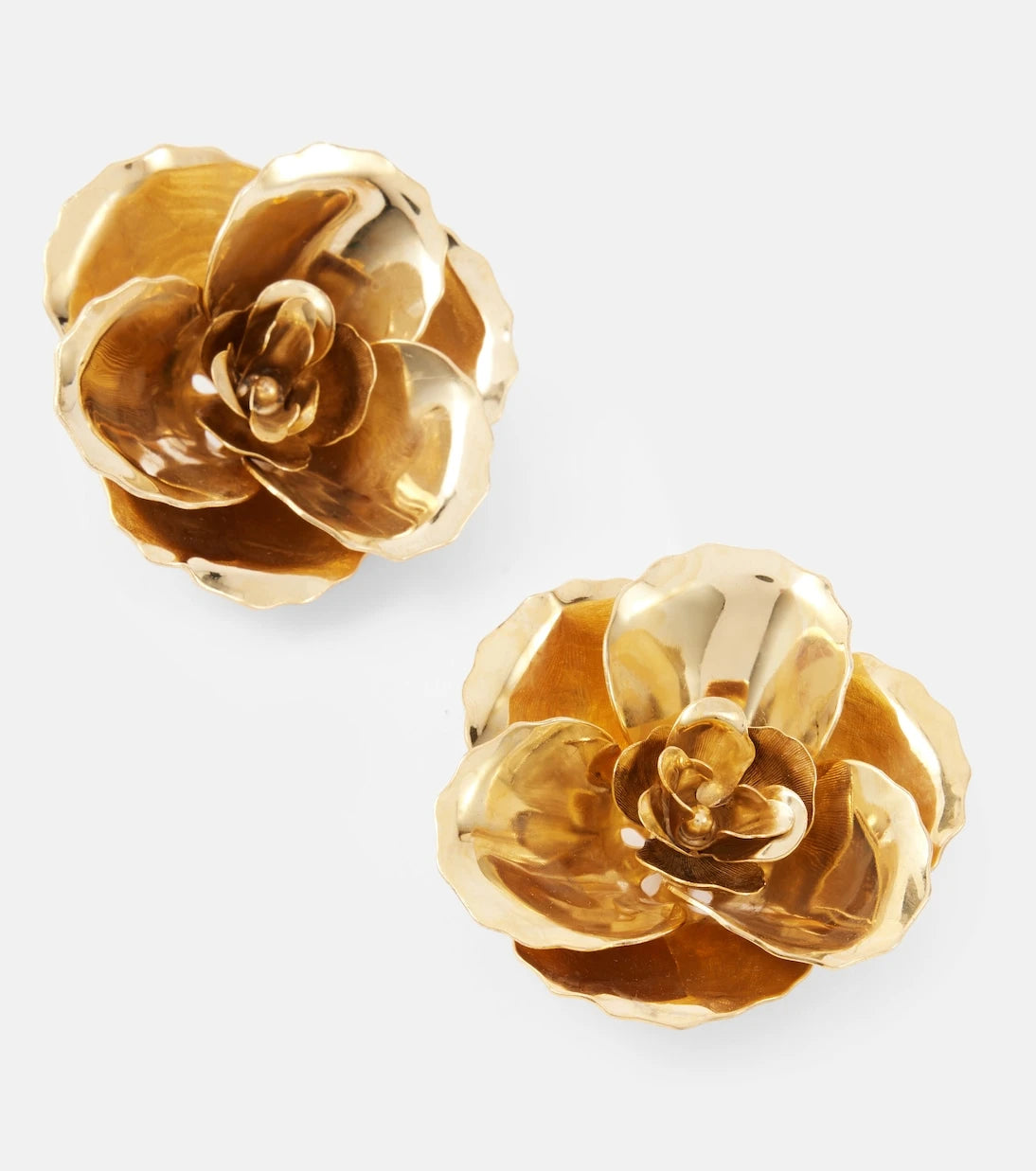 Jennifer Behr - Gladiolus 18kt gold-plated earrings