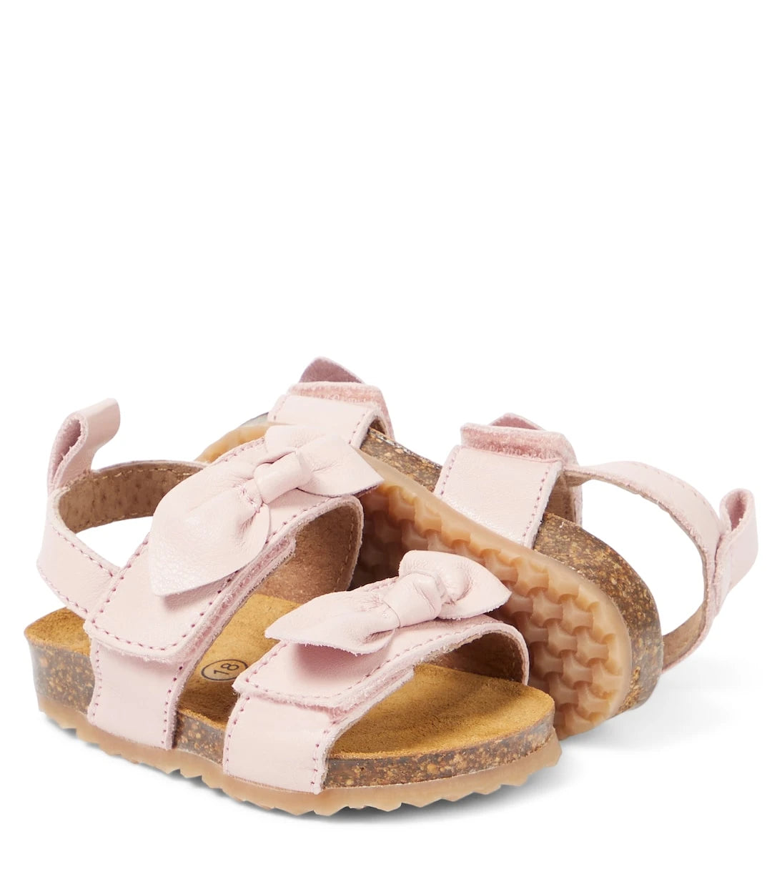PèPè - Baby bow-detail leather sandals