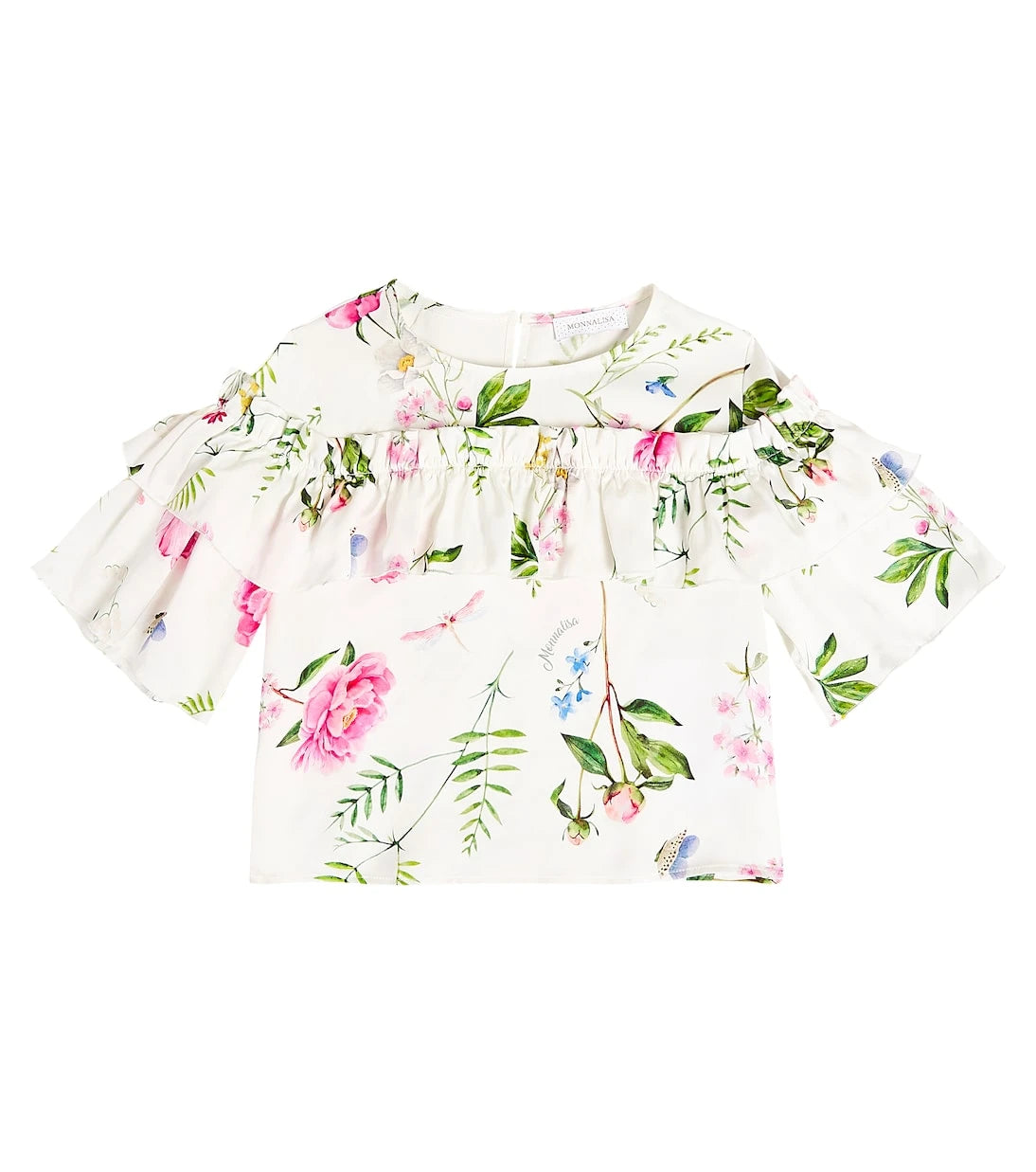 Monnalisa - Ruffle floral top