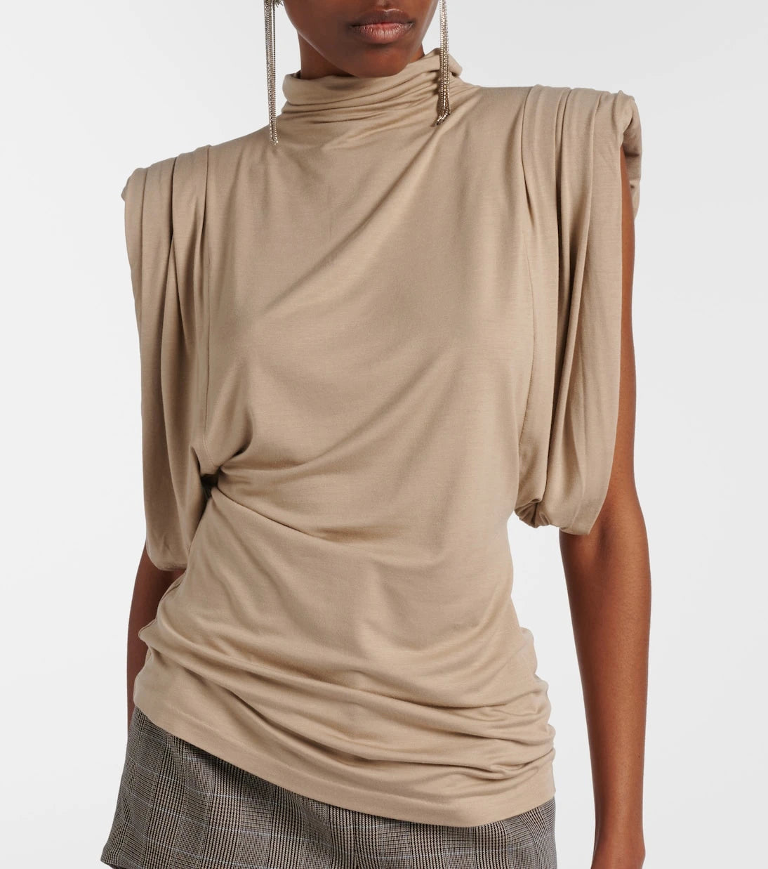 Mugler - Drape jarseli üst