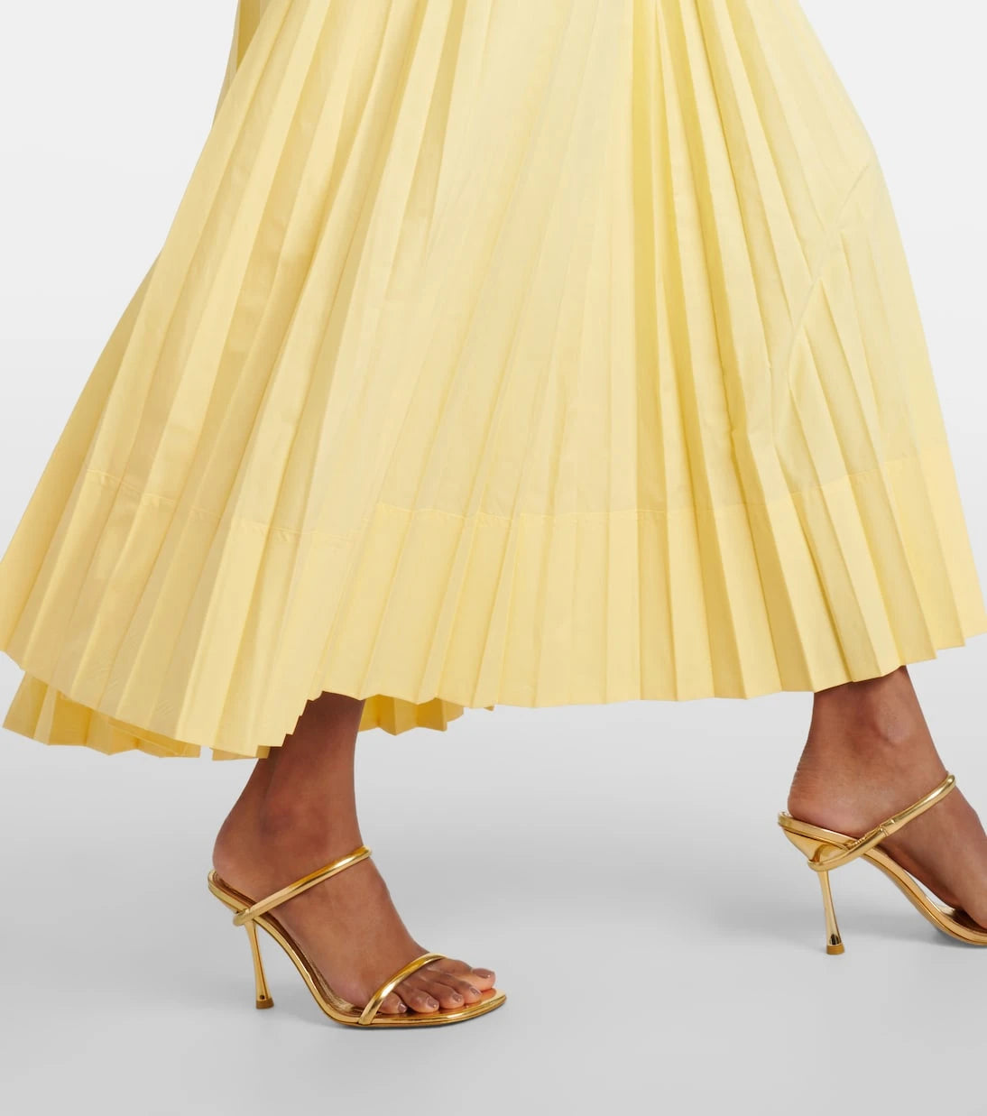 Simkhai - Stephanie plissé cotton-blend maxi dress