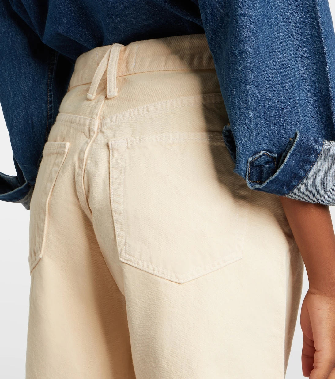 Slvrlake - Square denim shorts
