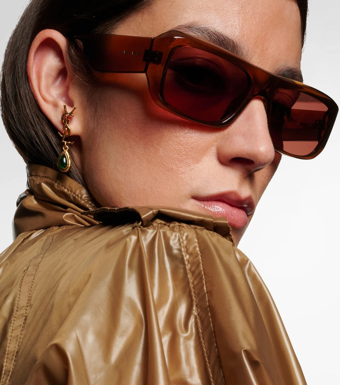 Saint Laurent - SL Logo rectangular sunglasses