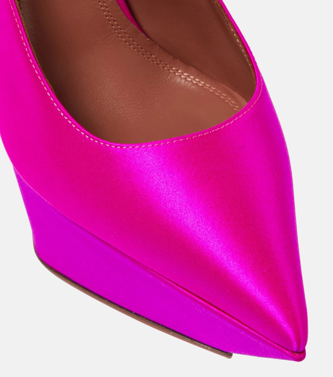 Amina Muaddi - Yigit satin platform pumps
