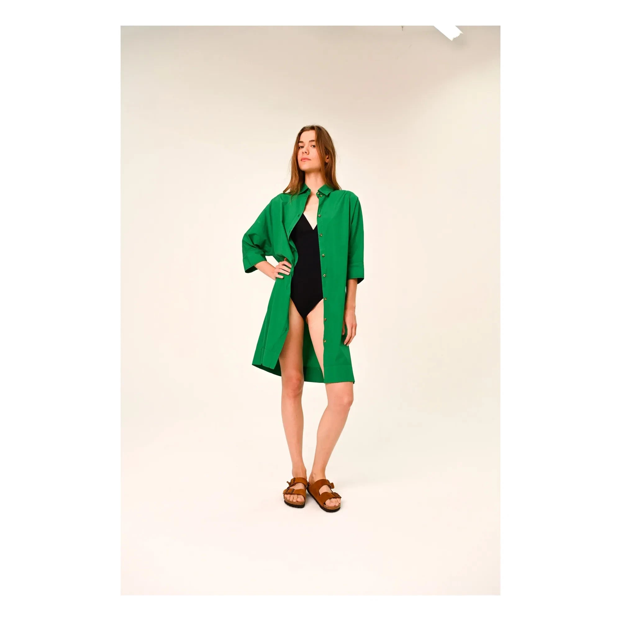 Sacrécoeur - Giulietta Popeline dress | Green