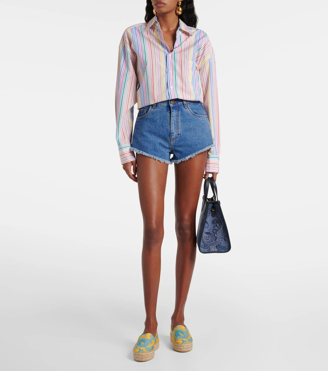 Etro - Printed canvas espadrilles