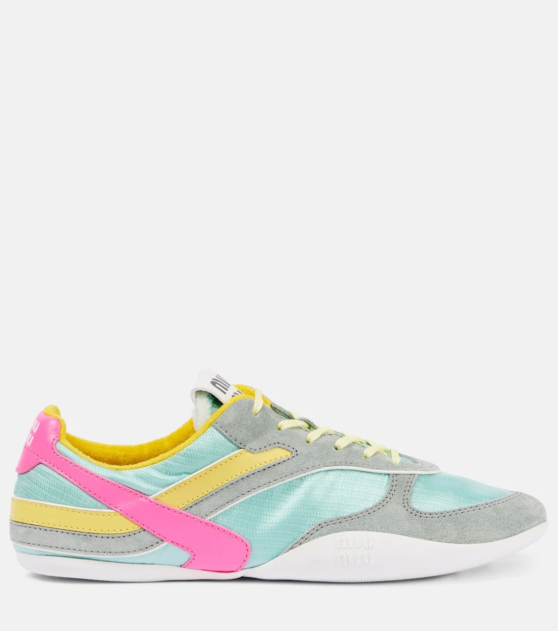 Miu Miu - Gymnasium suede and technical sneakers