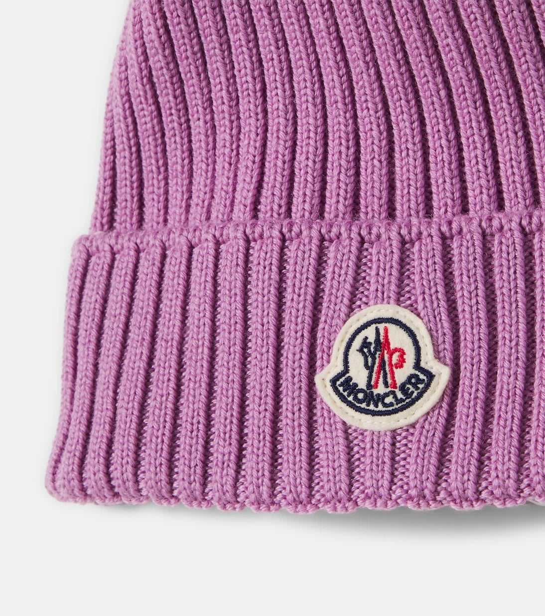 Moncler Enfant - Logo ribbed-knit virgin wool beanie