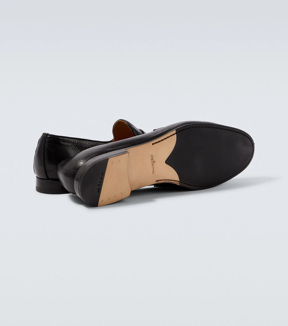Kiton - Leather penny loafers