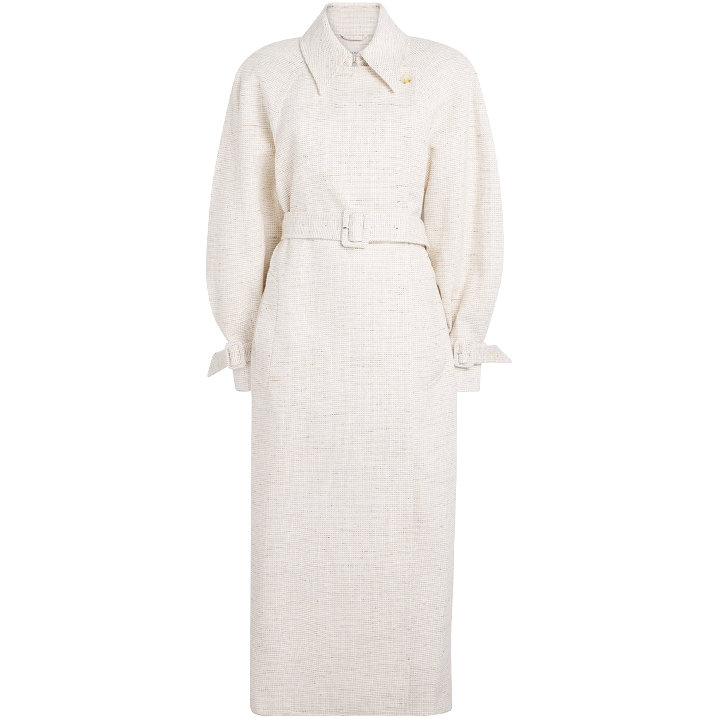 Ivory Tulsa Belted Trench Coat