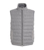 Paul & Shark Grey Wool-Cashmere Down Gilet