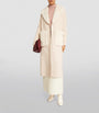 Yves Salomon Beige Cashmere-Wool Fox Fur-Trim Coat