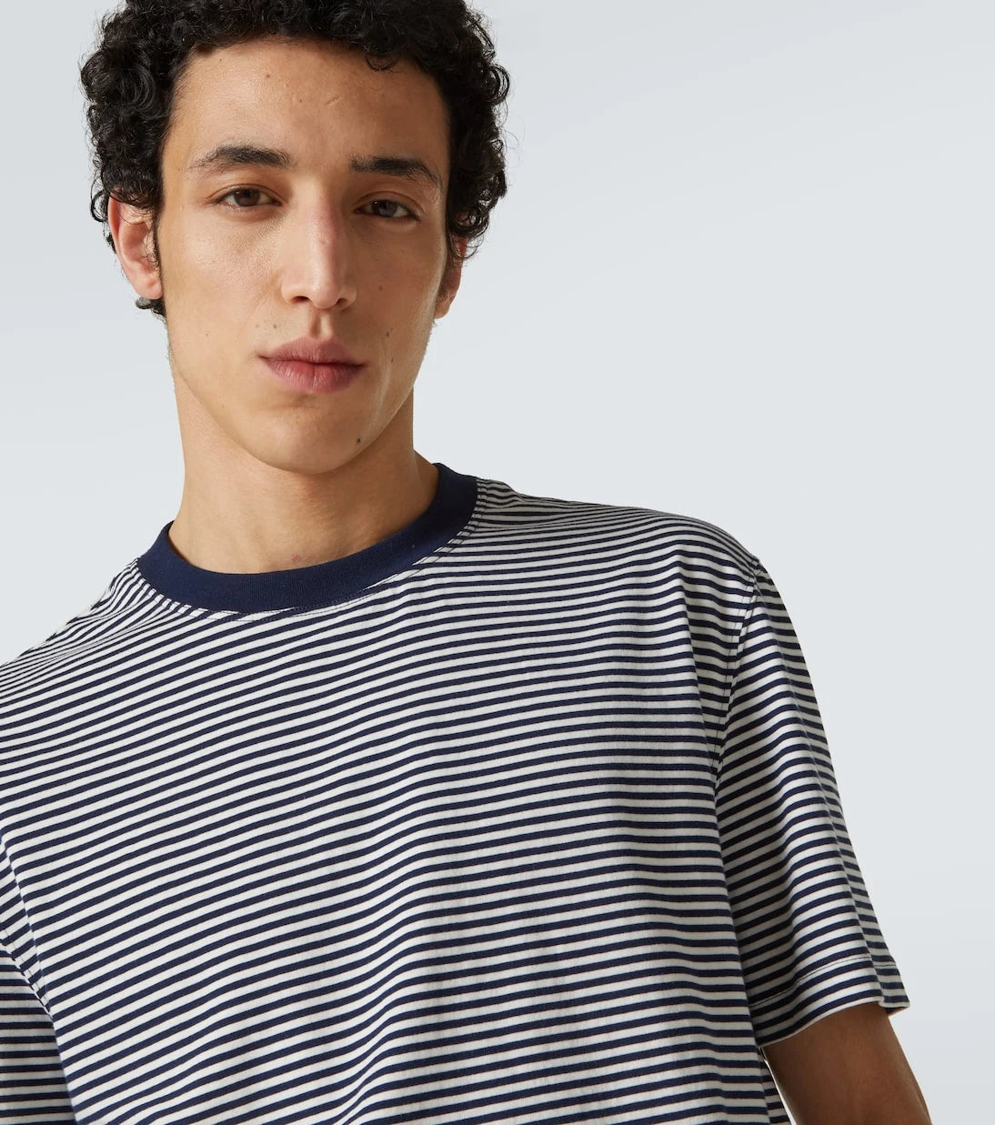 Brunello Cucinelli - Striped cotton jersey T-shirt
