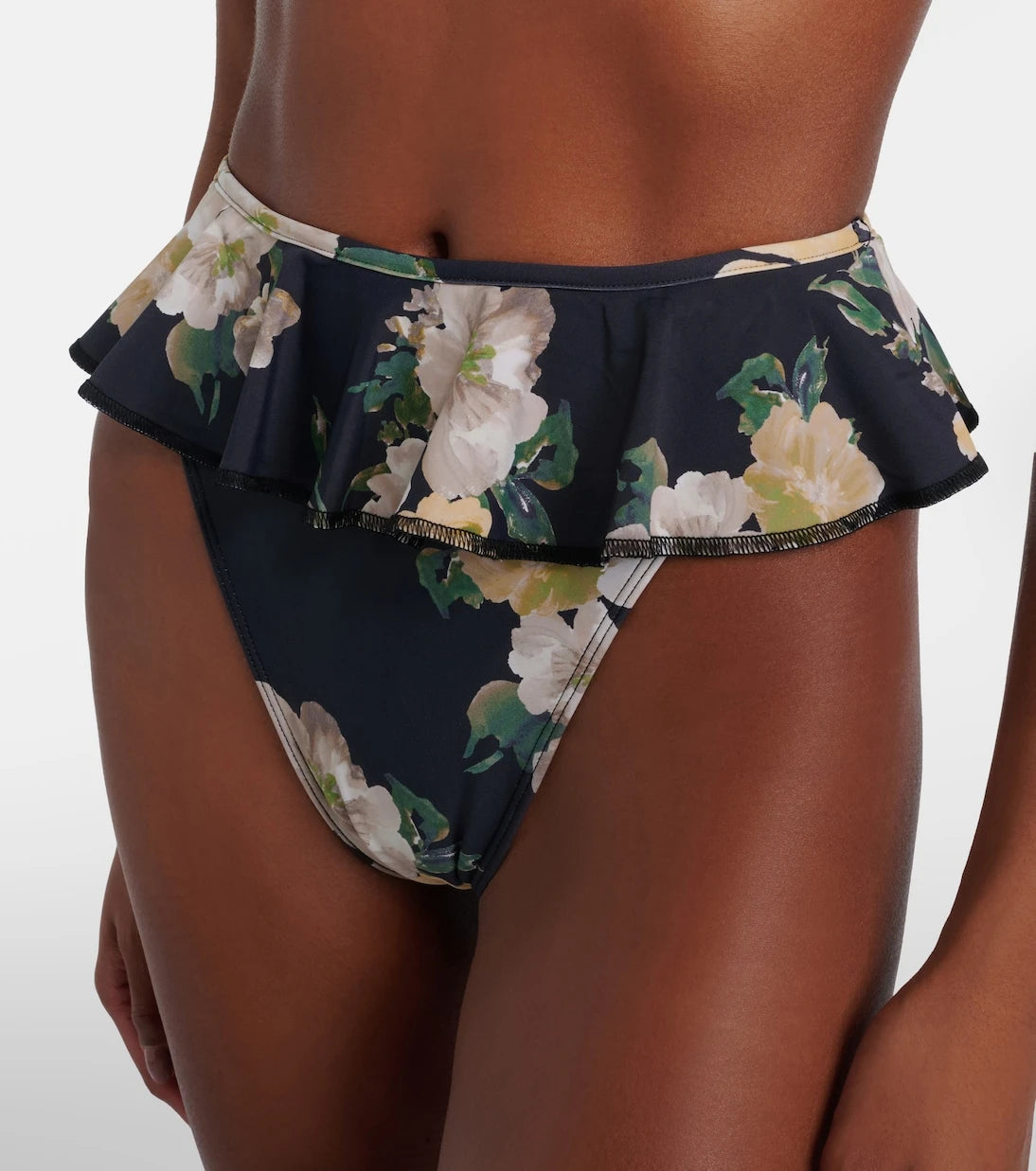 Montce - Tamarindo Liz floral ruffled bikini bottoms