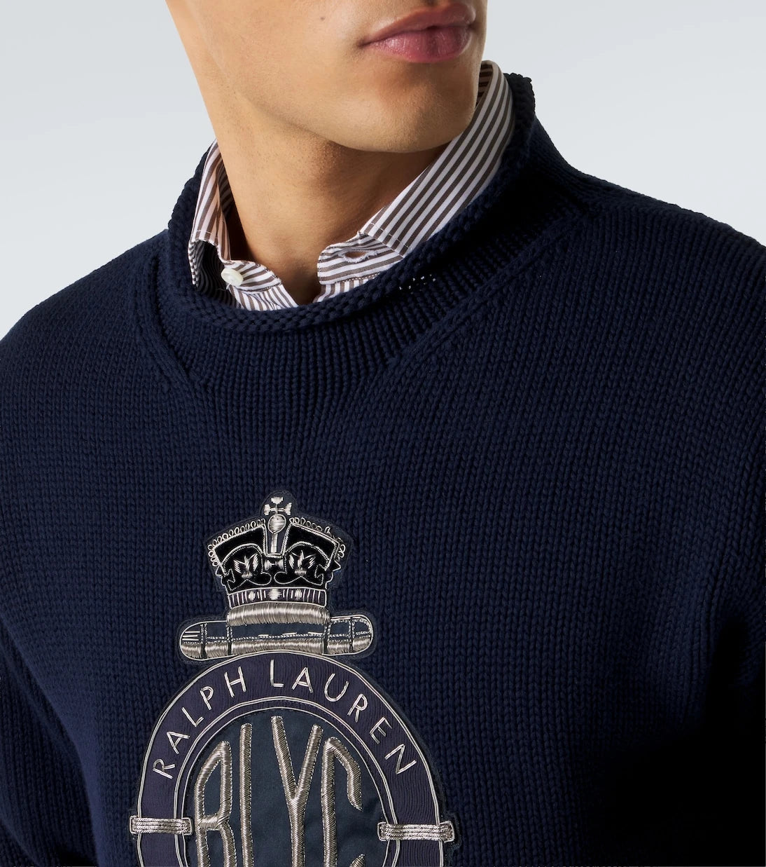 Ralph Lauren Purple Label - Embroidered cotton sweater