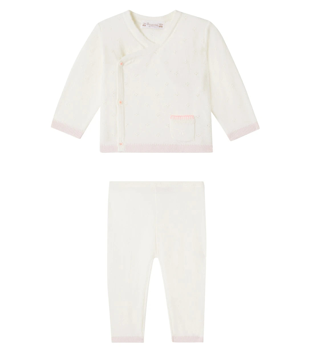 Bonpoint - Baby wool and cotton cardigan and pants set