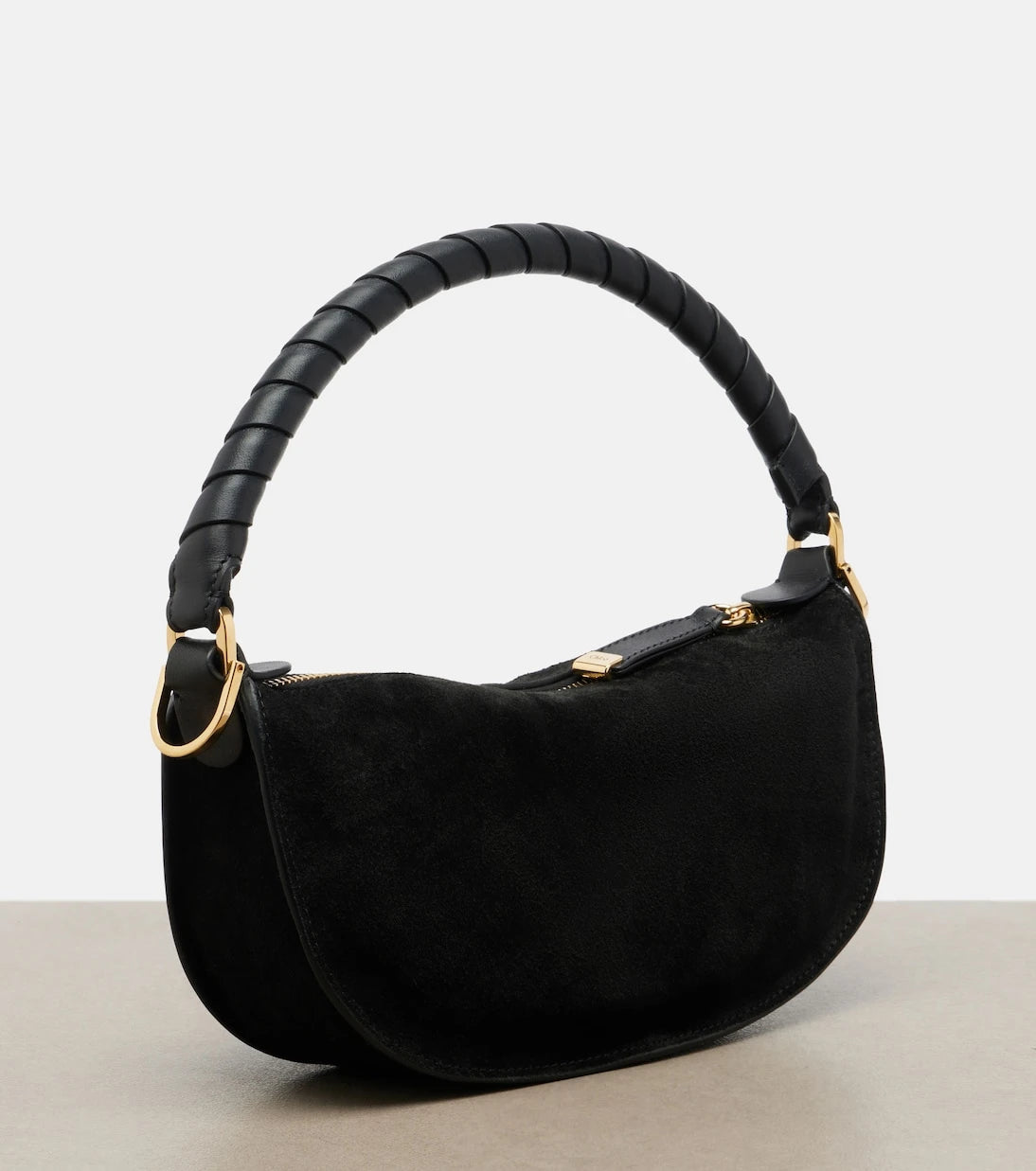 Chloé - Marcie Small studded suede shoulder bag