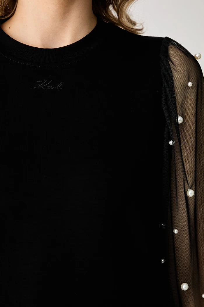 Karl Lagerfeld kadın viskonlu sweatshirt