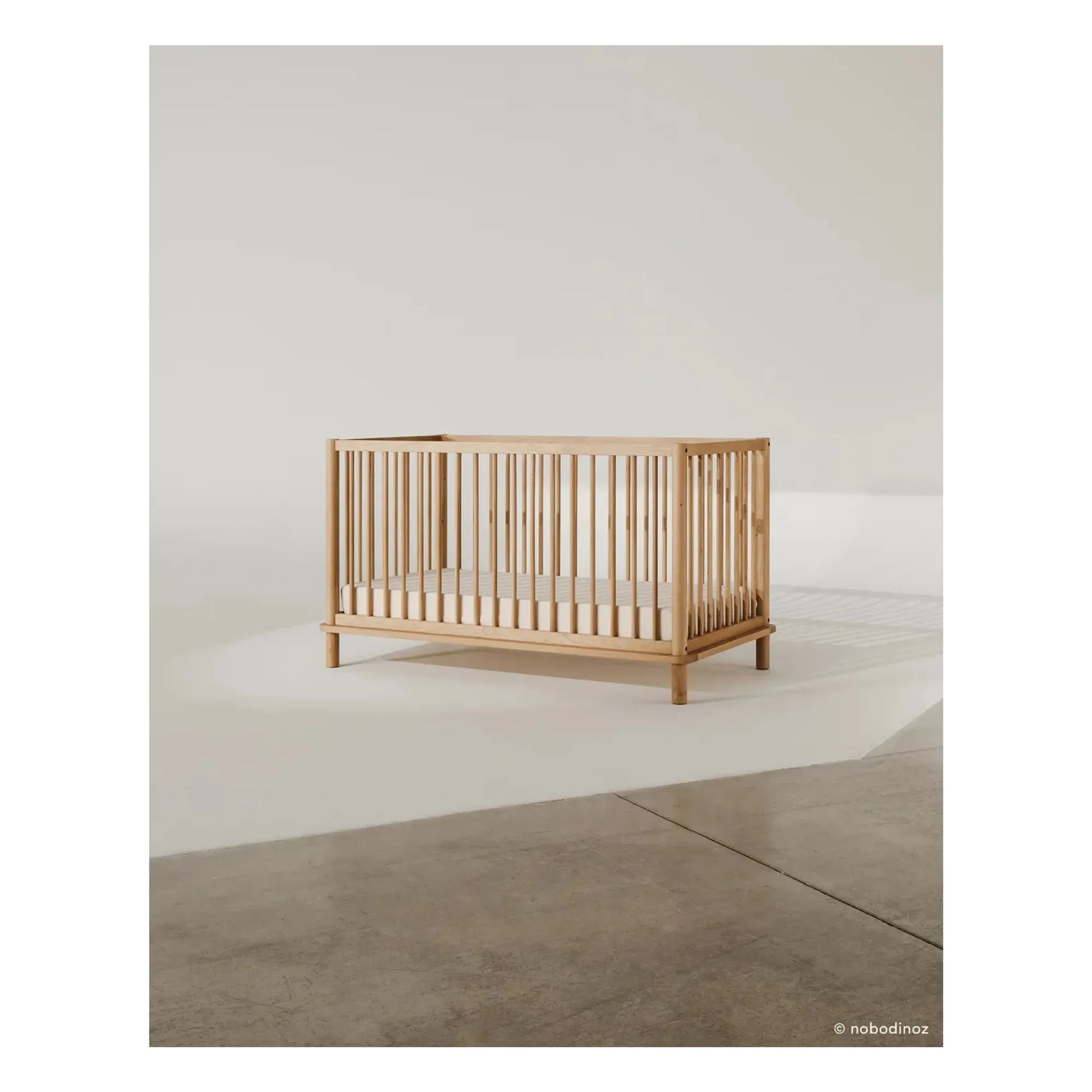 Nobodinoz - Latitude 70x140 evolving cot and junior bed extension | Oak