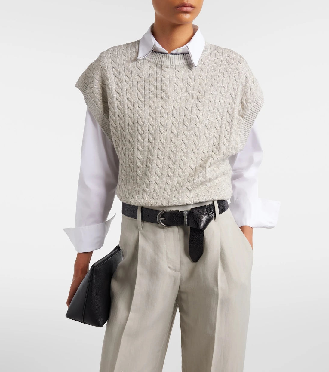 Brunello Cucinelli - Cable-knit cotton-blend sweater