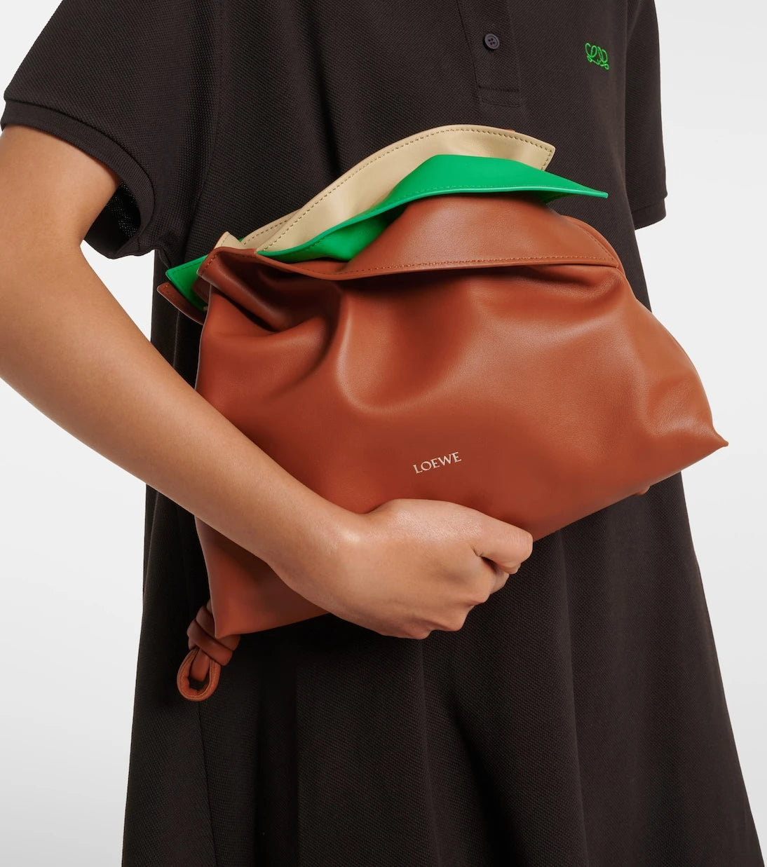 Loewe - Flamenco Medium layered leather clutch