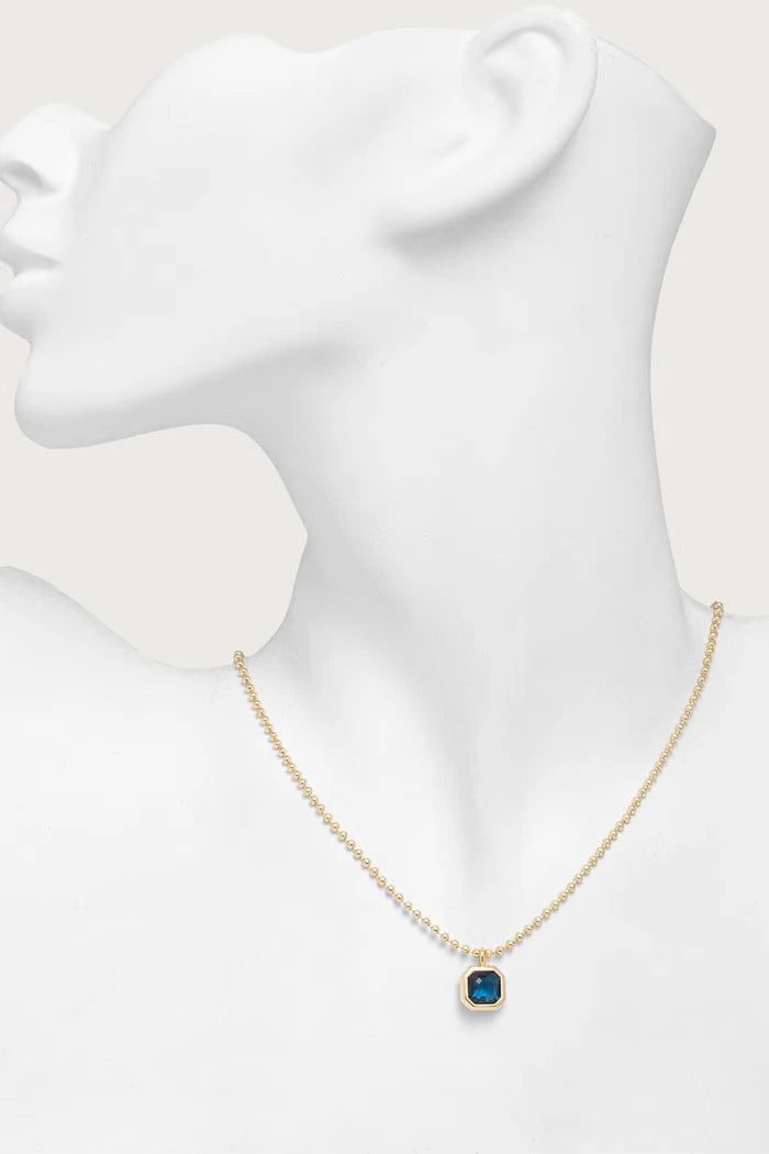 Lauren Ralph Lauren kadın pirinç ve cilalı cam taşlı kolye