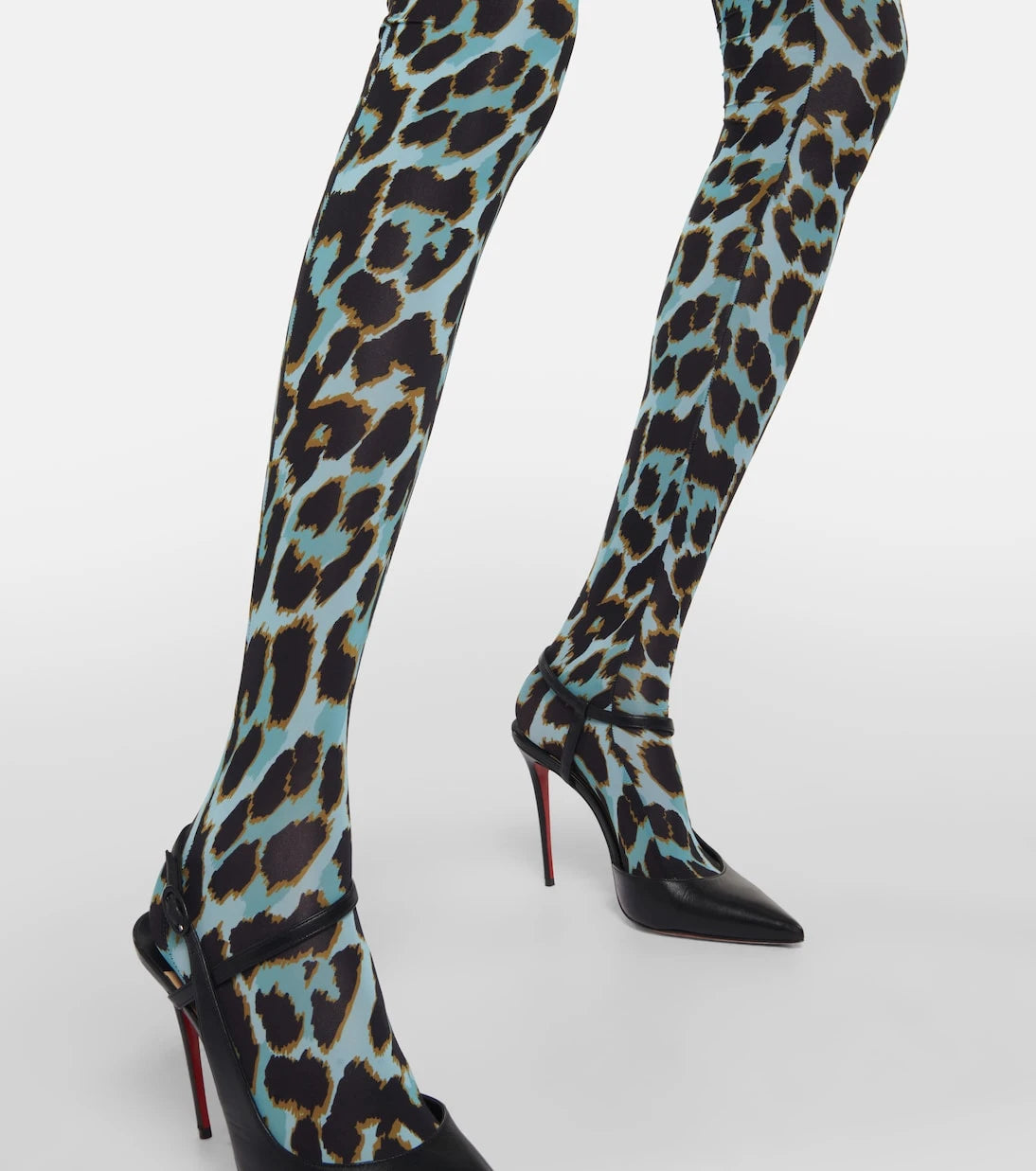 Alex Perry - Cadie leopard-print tights