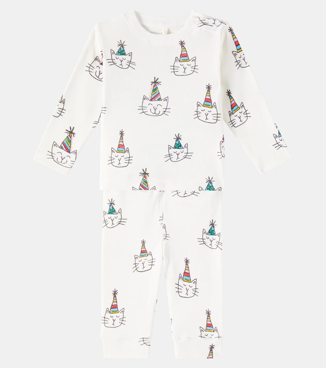 Stella McCartney Kids - بدلة رياضية قطنية مطبوعة للأطفال