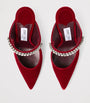 Red Bing 100 Velvet Mules