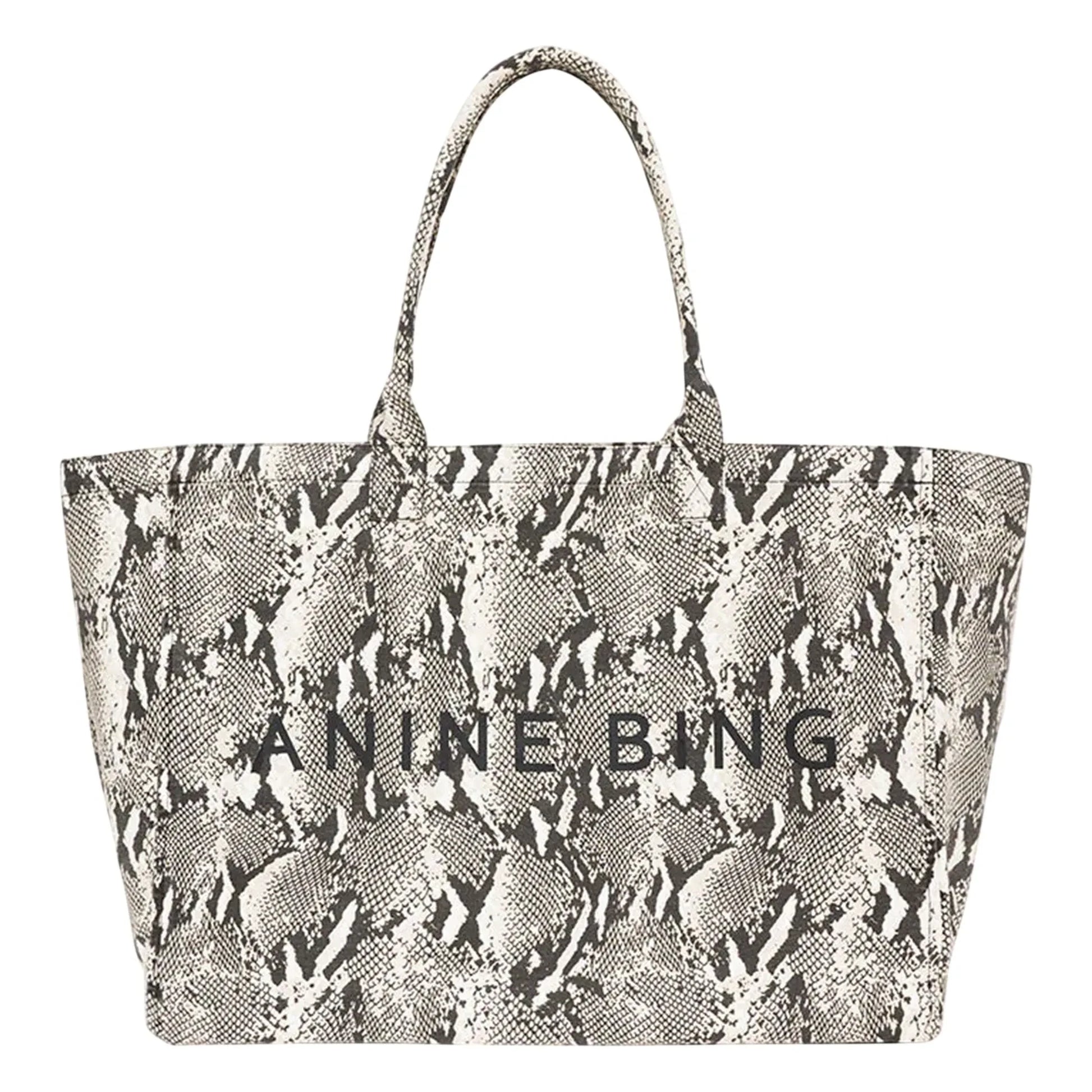 Anine Bing - Léo Python tote bag | Grey