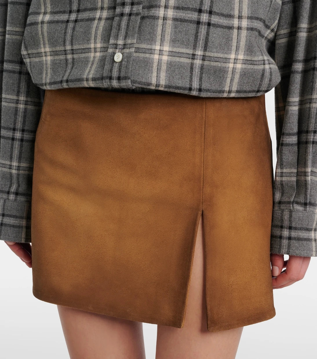 Miu Miu - Suede miniskirt