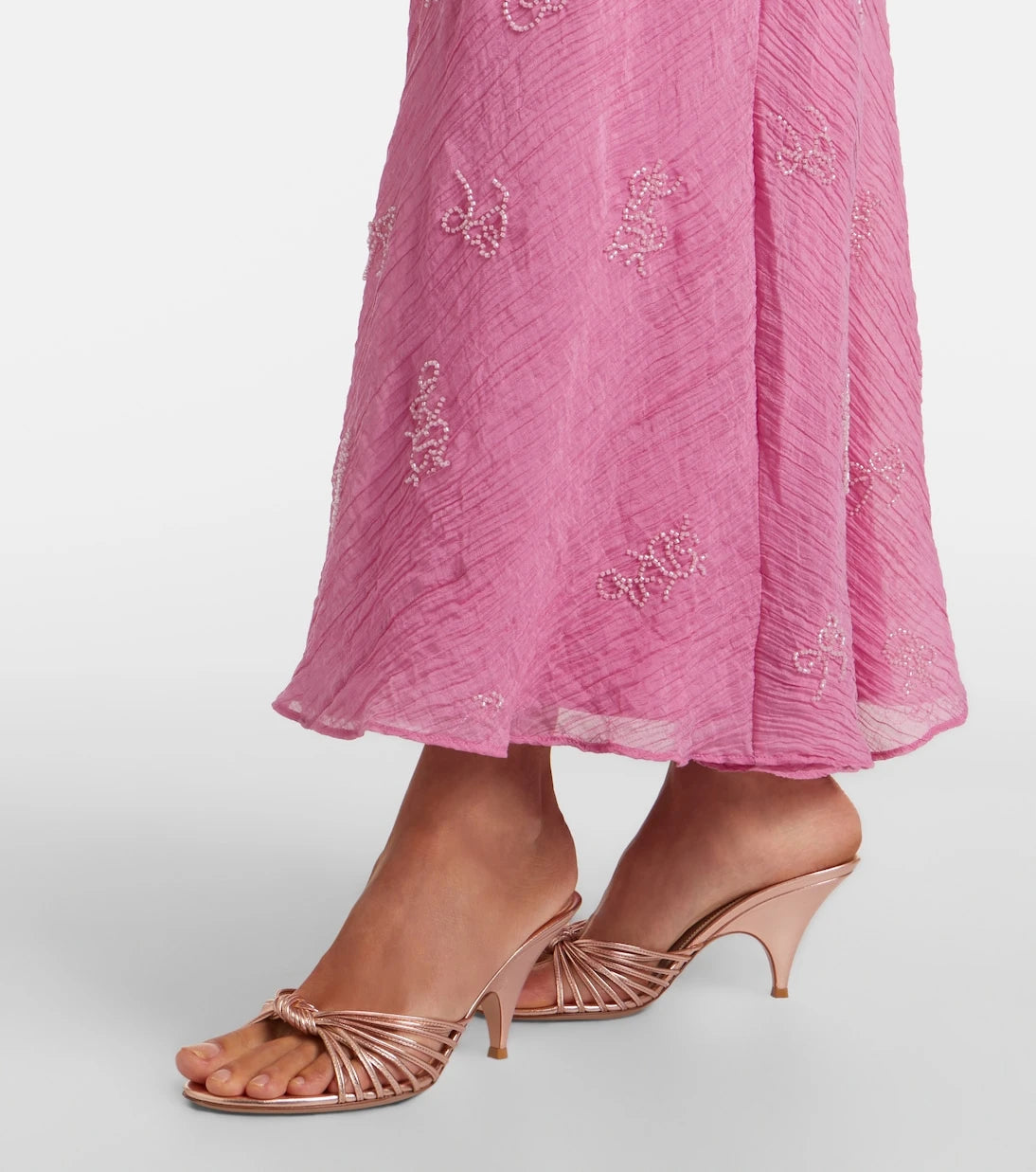 Staud - Cassie beaded organza maxi dress