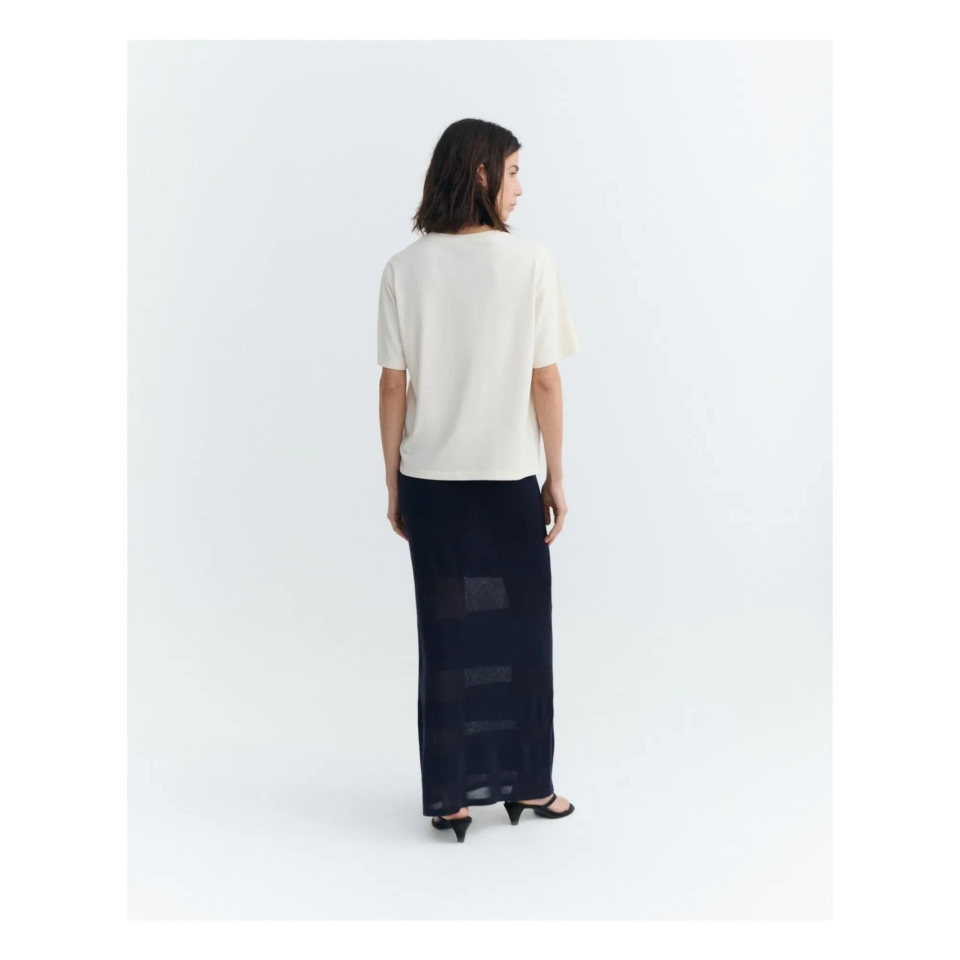 Thinking Mu - Lucia organic cotton T-shirt | Ecru