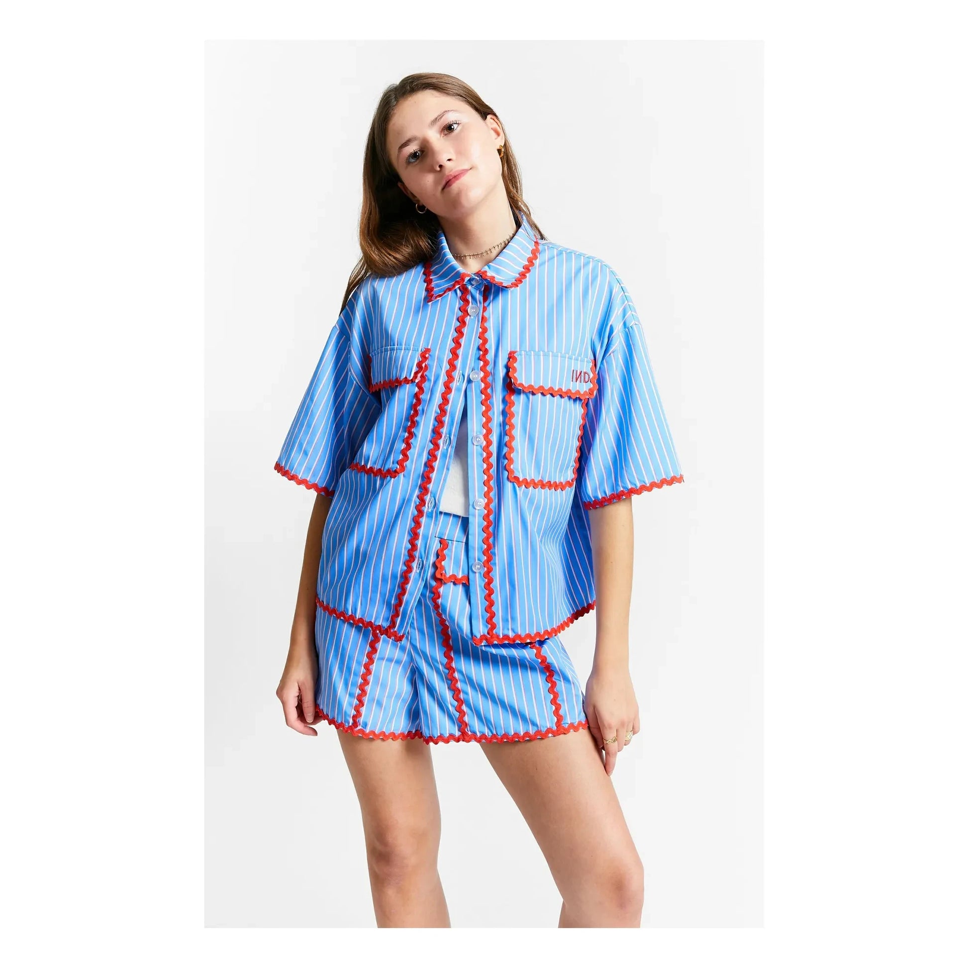 Indee - States Striped Shorts | Blue