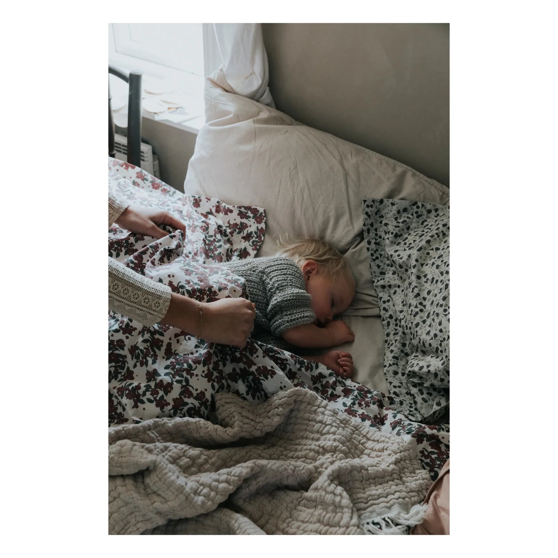 garbo&friends - Mellow linen cotton throw | Blush