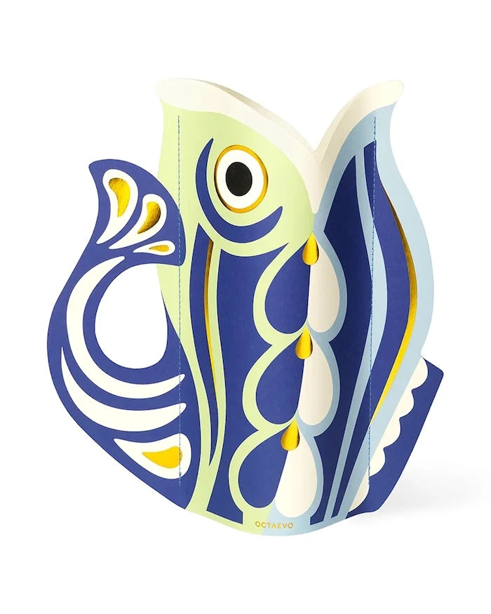 Декоративна ваза Octaevo Fish Blue