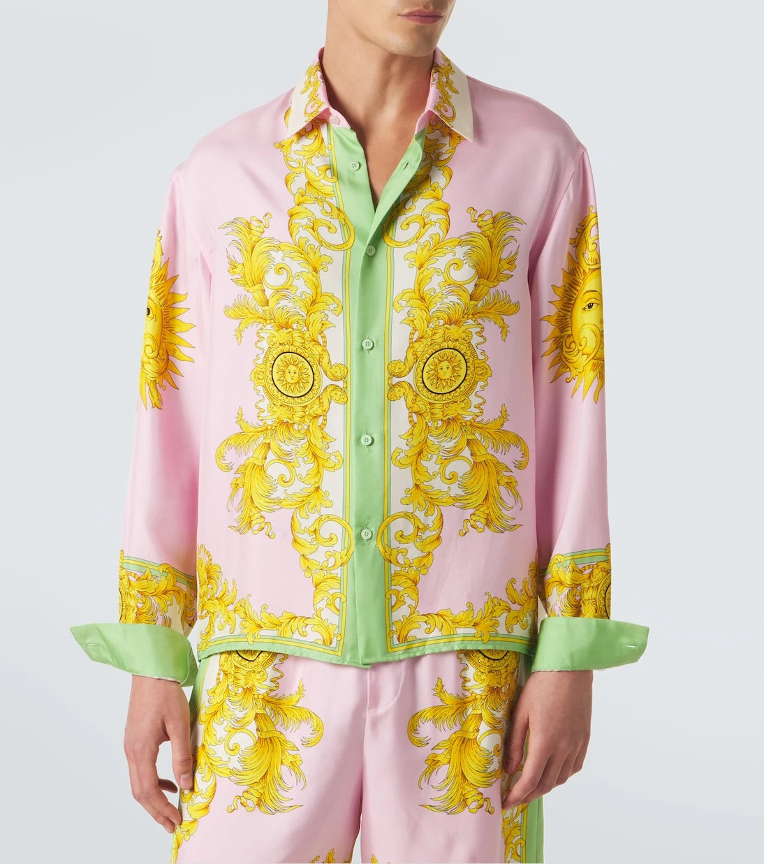 Versace - Printed silk shirt