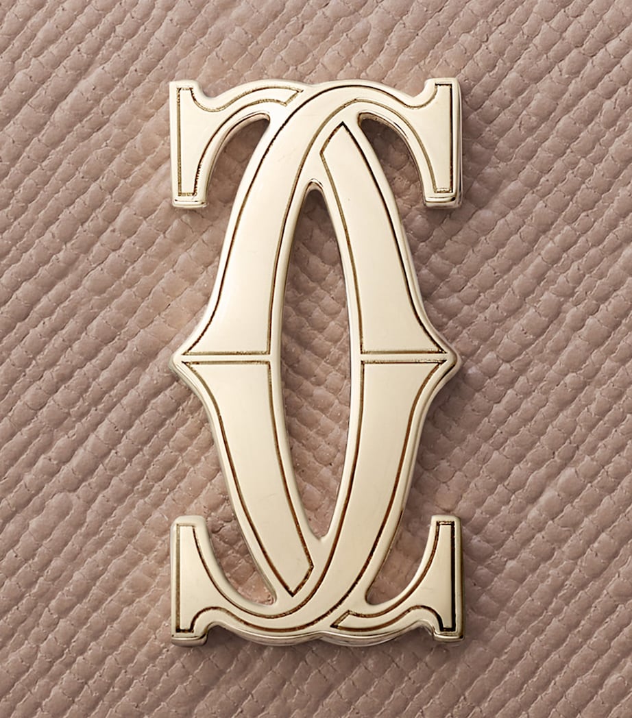 Cartier Beige Leather C de Cartier Mini Wallet