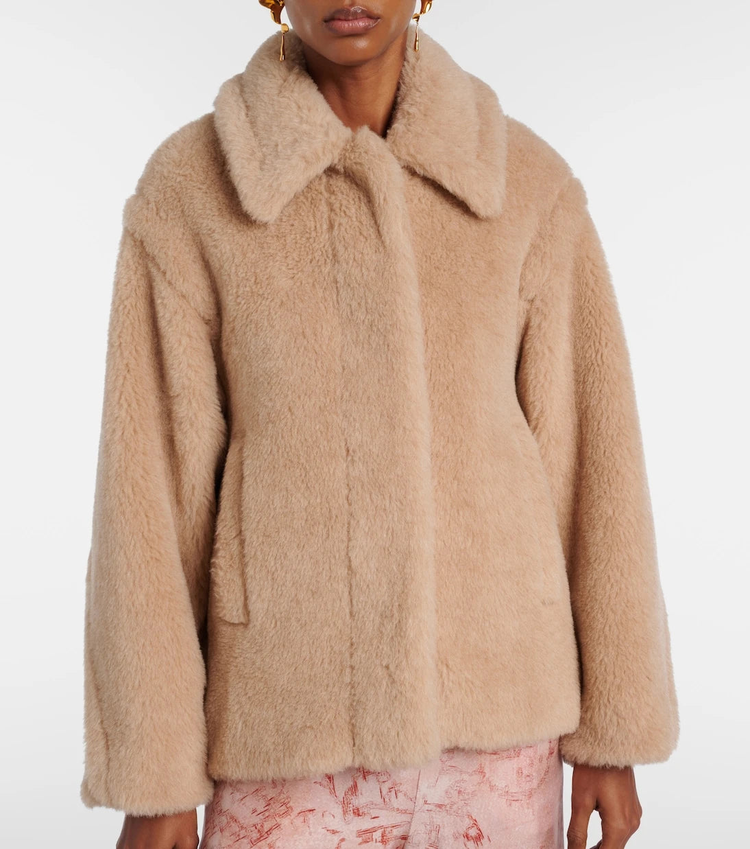 Max Mara - Tritone cropped teddy jacket