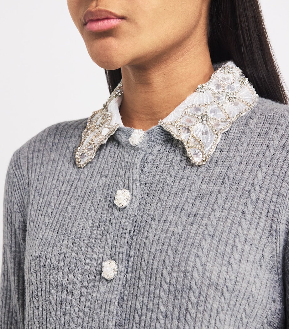 Black Wool-Cashmere Adaptable Cardigan