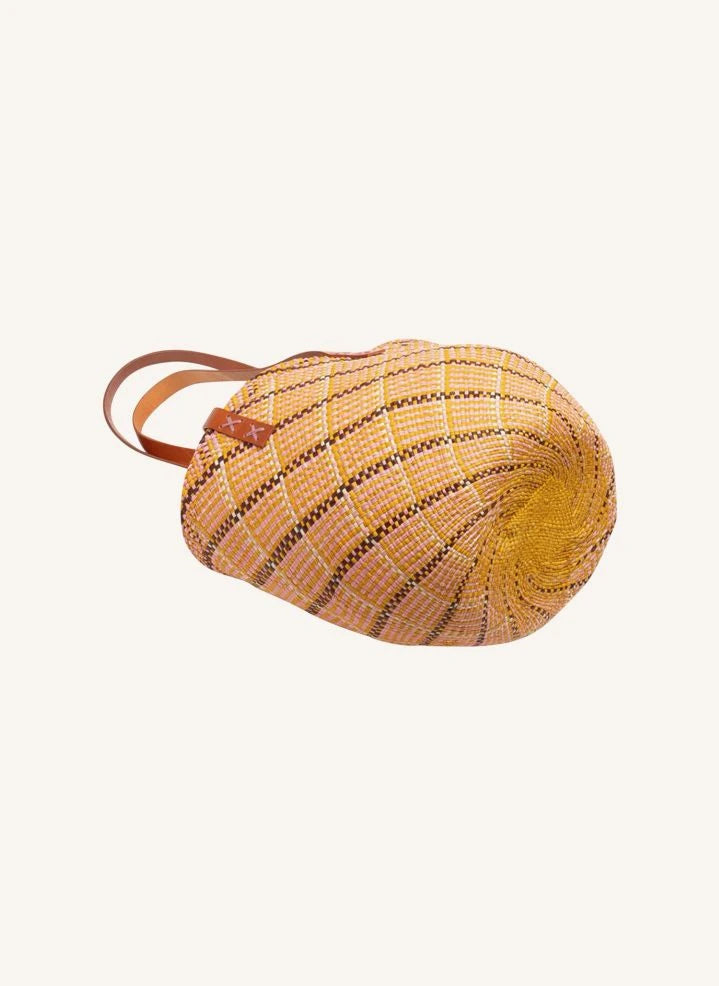 Guanabana - Cabas Canasto Leather handle | Apricot
